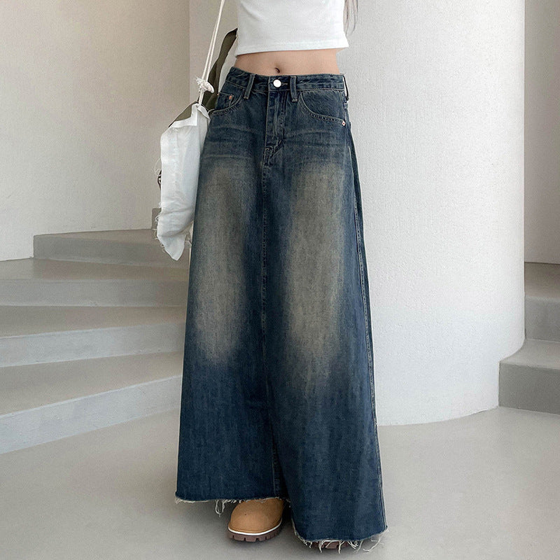 Versatile Mid-Length Retro A-Line Skirt