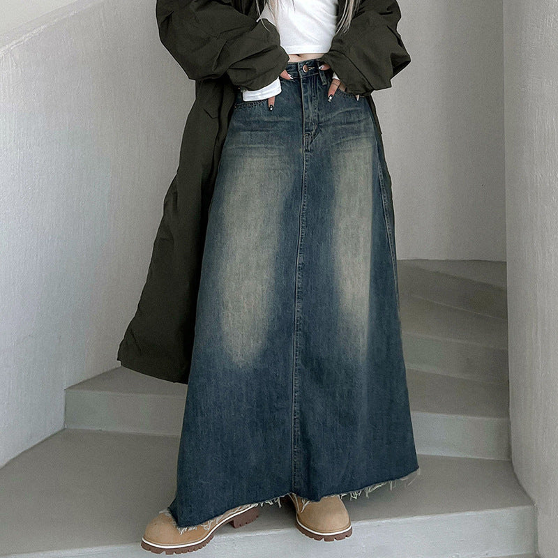 Versatile Mid-Length Retro A-Line Skirt