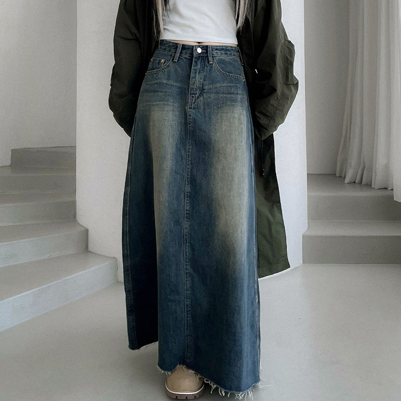 Versatile Mid-Length Retro A-Line Skirt