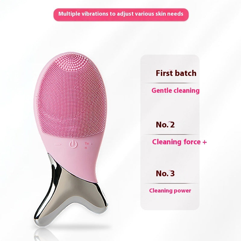 Sistema di pulizia in gel di silicone, strumento elettrico per il viso