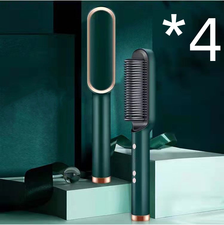 Nuova piastra per capelli 2 in 1, pettine caldo, ferro arricciacapelli a ioni negativi, spazzola elettrica a doppio scopo - Ciondolandia
