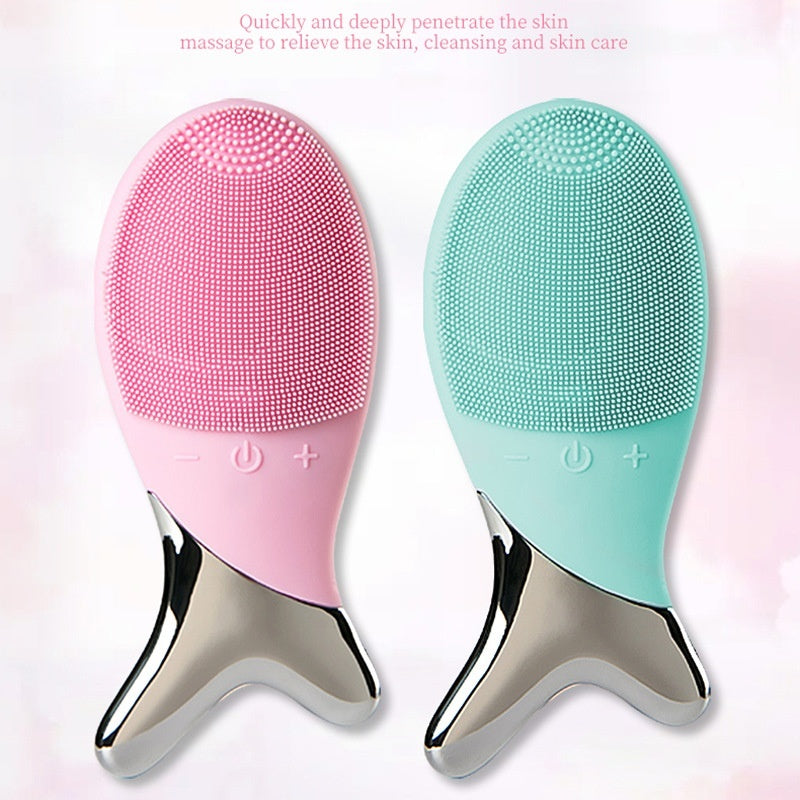 Sistema di pulizia in gel di silicone, strumento elettrico per il viso