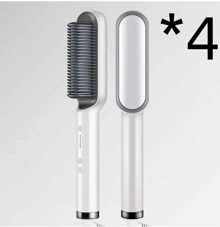 Nuova piastra per capelli 2 in 1, pettine caldo, ferro arricciacapelli a ioni negativi, spazzola elettrica a doppio scopo - Ciondolandia